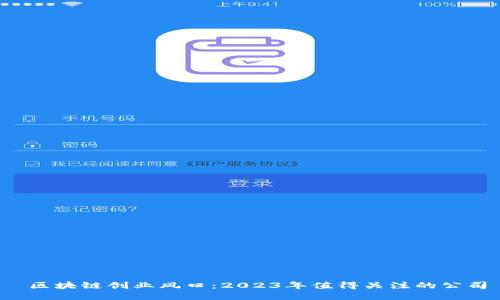  区块链创业风口：2023年值得关注的公司